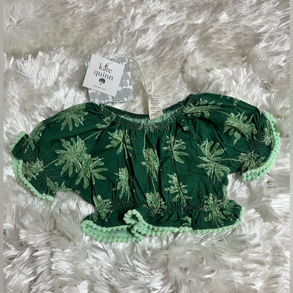 Kate Quinn 6-12m Green Baby Top